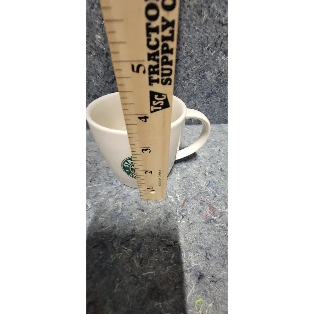 Vintage 2008 Starbucks Coffee/Tea w/single Logo White/Green 12oz‎